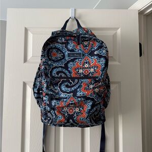 Vera Bradley Blue & Orange Paisley Backpack *Read description*